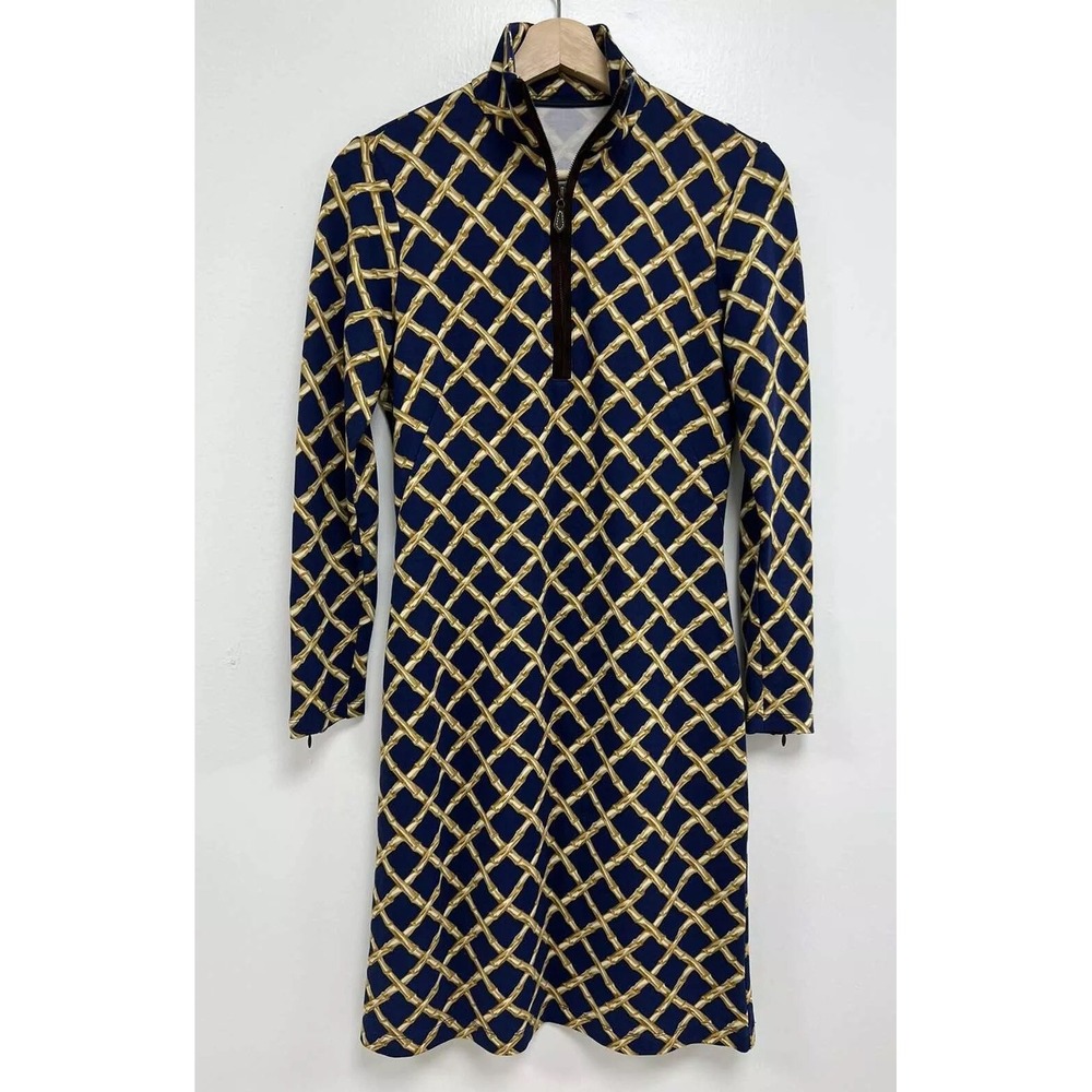 J Mclaughlin Women Plaid stretch Knee Length dress Multicolor XS A010405